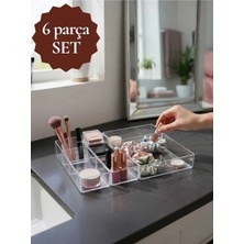 Maison Luré Makyaj & Takı Organizeri Çekmece Için 6 Parça Makyaj ve Takı Organizer Seti
