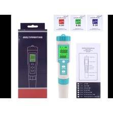 Maison Luré Ölçüm Cihazı Ph Sıcaklık Tds Ölçer Led'li 3 In 1 Su Test Cihazı