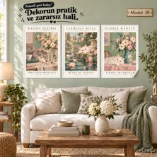 Akıllı Kağıt Statik Tutunma Özellikli Tablo - Poster Hayvan (Model- 38)