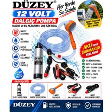 12 Volt Sıvı Aktarma Pompası Çift Girişli ( Akü ve Çakmaklık Girişli)