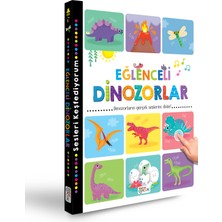 Akademi Çocuk Sesleri Keşfediyorum - Eğlenceli  Dinozorlar (Büyük Boy Sesli Kitap + 30 Farklı Gerçek Ses)