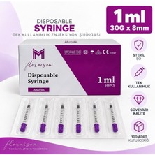 Floraison Medikal Micro Fine Enjektör 30G 8mm 1 cc 100 Adet / Kutu