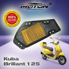 Moton Kuba Brilliant 125 Tam Uyumlu Yüksek Performanslı Hava Filtresi