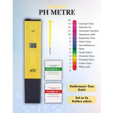 Maison Luré Ölçüm Cihazı Dijital Ph Metre Su Sıvı Akvaryum Ph Su Kalite Ölçer 2 Çözelti Pil Hediyeli