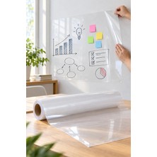 Yenilig 2 Adet Kendinden Yapışkanlı Şeffaf Tahta Filmi – Silinebilir Pvc Yüzey, Duvar ve Mobilya Için Self Adhesive Whiteboard Film
