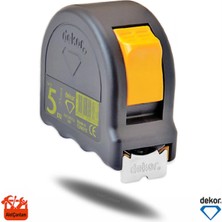 Maison Luré Ölçüm Cihazı Çelik Şerit Metre Siyah 5 mt x 25 mm