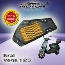 Moton Kral Vega 125 Tam Uyumlu Yüksek Performanslı Hava Filtresi
