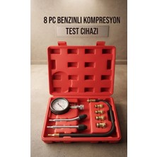 Maison Luré Ölçüm Cihazı 8 Parça Motor Kompresyon Test Cihazı Benzinli Araç Kompresyon Ölçüm Seti