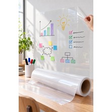 Yenilig 2 Adet Kendinden Yapışkanlı Şeffaf Tahta Filmi – Pvc Silinebilir Yazı Tahtası Film, Duvar Etiketi, Self-Adhesive Whiteboard Film