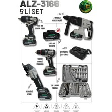 Allizer Allızer German ALZ-3166 216 Parça Profesyonel Akülü Set