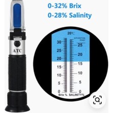 Maison Luré Ölçüm Cihazı Brix 0-32 % Tuz-28 % Tuzluluk ve Brix Refraktometresi