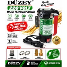 Düzey 220 Volt Bypasslı Dk/litre:40 Lt. Mazot Aktarma Pompası