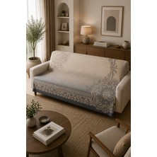 Gece Home Çok Amaçlı Modern Bohem Kadife Koltuk Örtüsü,çekyat Örtüsü Piknik Örtüsü Masa Örtüsü Kaymaz Süngerli 165X219