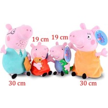 Unika Moda Peppa Pig ve Ailesi Peluş Oyuncak Peppa Pig Family