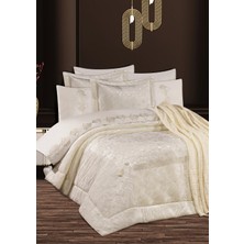 Goldroom Imperial Nakışlı Nevresim Takımılı Battaniyeli Kadife Çeyiz Seti/10 Parça