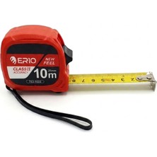 Maison Luré Ölçüm Cihazı ER10 Şerit Metre Plastik Abs Çift Kilitli 10M x 25MM Kırmızı