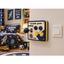 Seyuse Arcade Atari Oyun Kumandası Görünümlü Duvar Anahtarı - Anahtar Çerçevesi Kapağı - Mini Joystick Dekoratif Anahtar Çerçeve Kapak