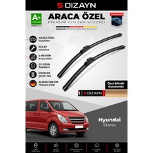S-Dizayn Hyundai Starex Ön Cam Silecek Seti 2007-2012 Premium Araca Özel 60-50 cm  A+ Kalite
