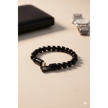 Linber Bileklik Şarj Kablosu 22,5 cm 15W Type C Siyah