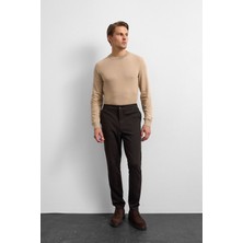 Kahve Regular Fit Örme Pike Jogger Pantolon