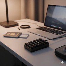 Linber Rgb Mekanik Sayısal Tuş Takımı | 21 Tuşlu Kablolu Numpad, Mavi Switch, Gaming & Ofis Klavye