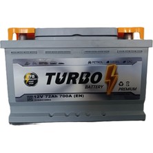 Turbo 72 Ah. 700A (En) Start-Stop Efb. (Petlas Garantisi Altında) (Üretim Tarihi: 2026)