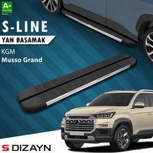 S-Dizayn Kgm Musso Grand S-Line Krom Yan Basamak 213 cm 2026 Üzeri A+ Kalite