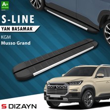 S-Dizayn Kgm Musso Grand S-Line Aluminyum Yan Basamak 213 cm 2026 Üzeri A+ Kalite