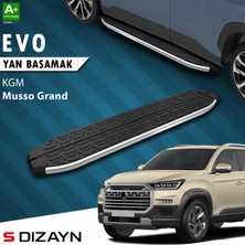 S-Dizayn Kgm Musso Grand Evo Krom Yan Basamak 213 cm 2026 Üzeri A+ Kalite