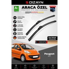 S-Dizayn Peugeot 107 Ön Cam Silecek Seti 2005-2014 Premium Araca Özel 65 cm  A+ Kalite