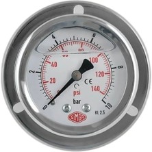 Maison Luré Ölçüm Cihazı 0-1000 Bar Ø52 mm Ön Flanşlı Gliserinli Manometre