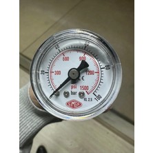 Maison Luré Ölçüm Cihazı 0-100 Bar Çap Ø52 mm Arkadan Bağlantılı Kuru Tip Manometre