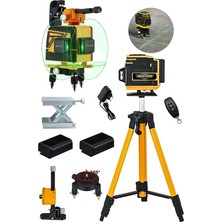 Maison Luré Ölçüm Cihazı 360° 12 Köşe Teleskopik 70MT Ölçü 2x Akü Yeşil Çizgili Lazer Metre
