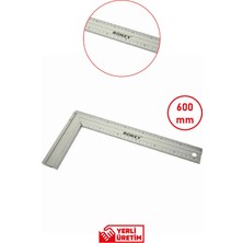 Maison Luré Ölçüm Cihazı Alüminyum Marangoz Gönye 600 mm Hassas Ölçüm Aleti