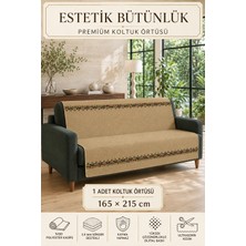 Lts Home Çok Amaçlı Modern Bohem Kadife Koltuk Örtüsü,çekyat Örtüsü Piknik Örtüsü Masa Örtüsü Kaymaz Süngerli