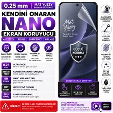 Astakos Tcl 40 Nxtpaper Uyumlu 0.25MM Mat Kendini Onaran Repair Nano Darbe Emici Kırılmaz Ekran Koruyucu Tpu Film