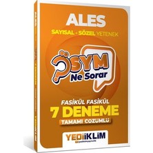 Parlayan Projeler Yediiklim Yayınları 2027 Ösym Ne Sorar Ales Tamamı Çözümlü Fasikül 7 Deneme