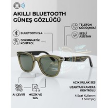 Esrada Akıllı Bluetooth Gözlük Sesli Çeviri Özellikli Mikrofonlu Polarize Güneş Gözlüğü ES254 C04 53