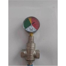 Maison Luré Ölçüm Cihazı 3/4 Su Basınç Düşürücü + Manometre 63 mm 0-10 Bar