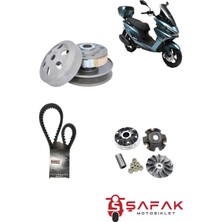 Şafak Motosiklet Rks Newlight 125 Pro Ön Arka Varyatör Kayış Komple Set