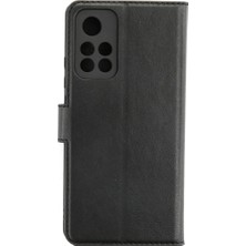 Bezos Xiaomi Redmi Note 11T Uyumlu Kılıf Trend S Plus Kapaklı Kılıf - Siyah