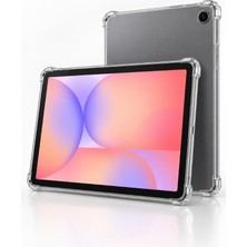 Fuchsia Samsung Galaxy Tab S10 Lite 10.9" Şeffaf Antişok Tablet Kılıfı – Darbe Emici Köşe Korumalı Esnek Kılıf