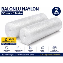 Mçb Group Balonlu Naylon 50 cm x 5 Metre – 2 Adet – Toplam 10 Metre Ambalaj ve Paketleme Koruma Köpüğü