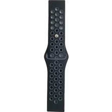 Bezos Watch 20MM Uyumlu Spor Delikli Kordon - Siyah-Gri