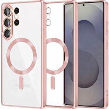 Bezos Samsung Galaxy S26 Ultra Uyumlu Kross Magneticsafe Kapak - Rose