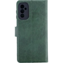 Bezos Samsung Galaxy M52 5g Uyumlu Kılıf Trend S Plus Kapaklı Kılıf - Yeşil