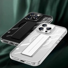 Bezos Joko Apple iPhone 16 Pro Uyumlu Kılıf Alfa Magsafe Standlı Kapak - Siyah