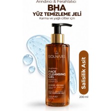 Solnare BHA Salisilik Asitli Yüz Temizleme Jeli Karma ve Yağlı Ciltler İçin 200 ml