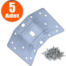 Badem10 Çinko Masa Mobilya Köşe Bağlantı Birleştirme Sacı 80 mm 5 Adet Sağlamlaştırıcı Özellik