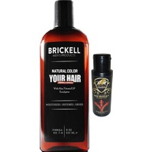 Bezos Brickell 237 ml Erkeklere Saçsakal Beyazlıkgiderici Şampuan + Caraboa Büyütücügeciktiricisertleştirici Kremi 60ML